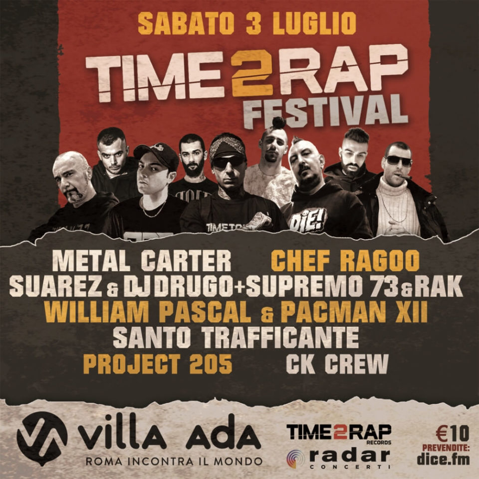 Time 2 Rap Festival Flyer